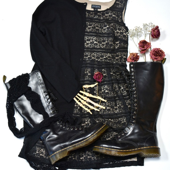 Enfocus Studio sleeveless Black Lace dress - Picture 7 of 7